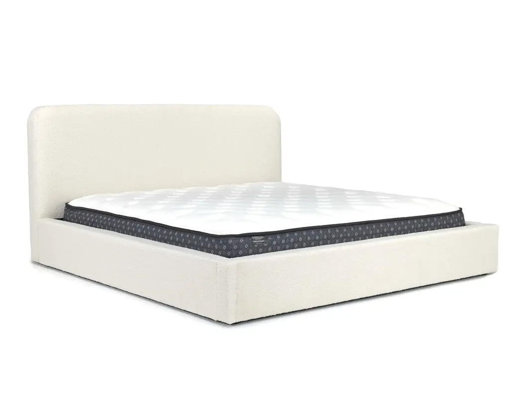 Cloud Boucle Upholstered Panel Bed - Image 4