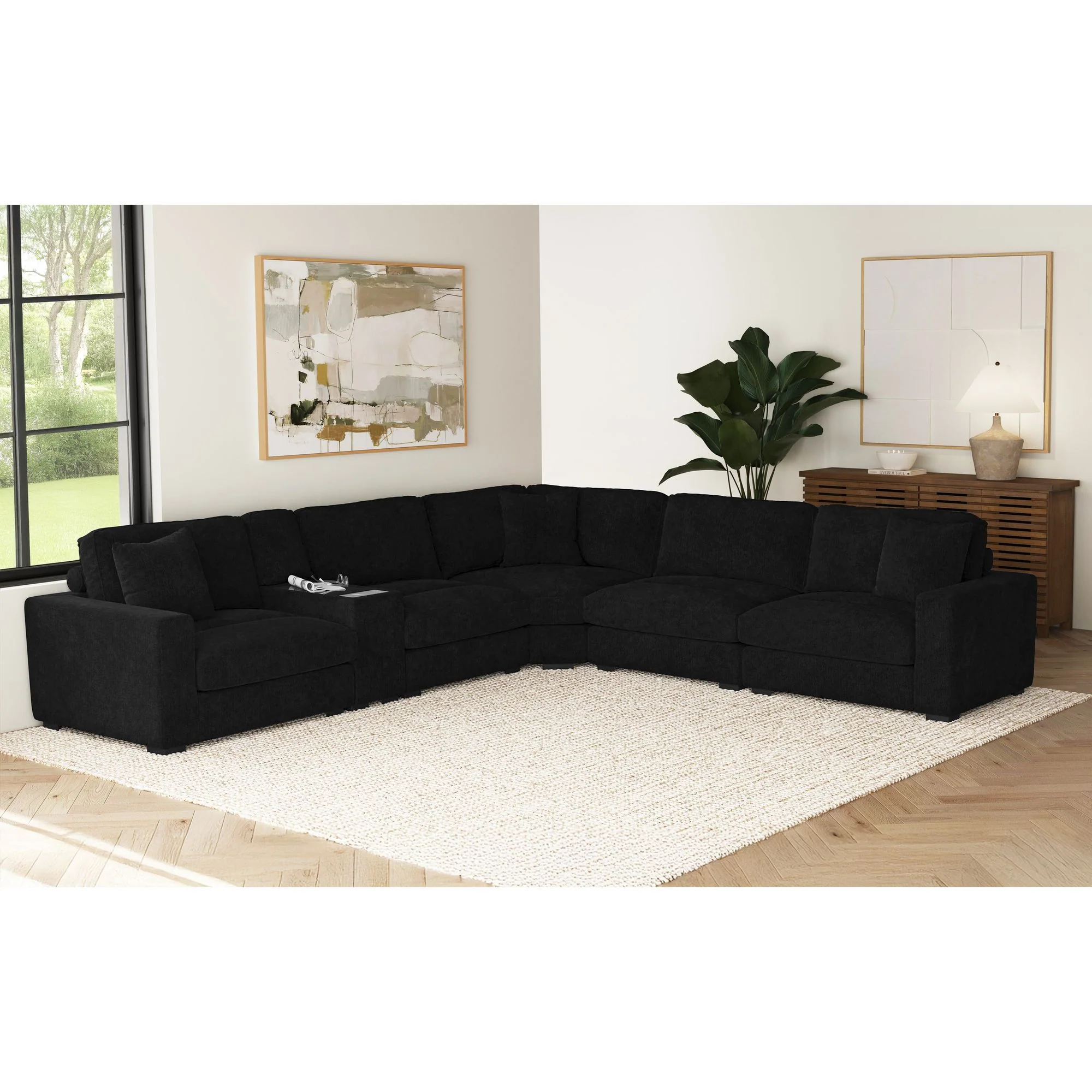 Cuddle Cloud 6 Piece Sectional - Image 3