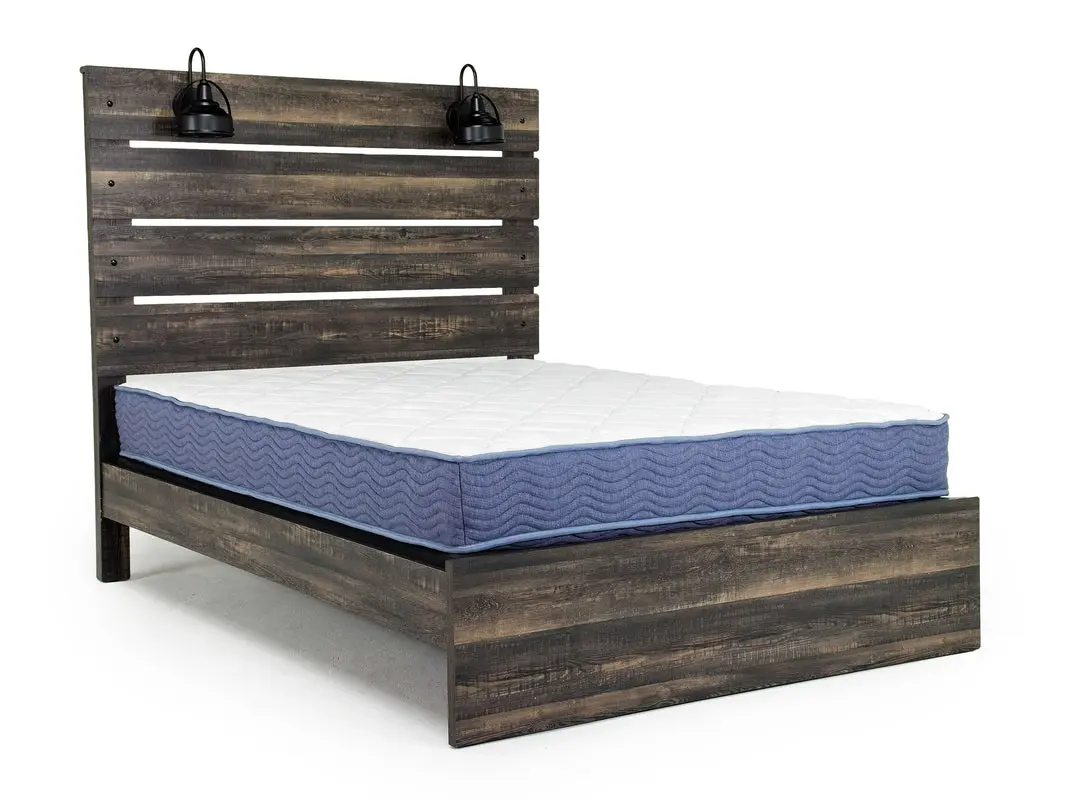 Dallas Panel Bed With Lights & Dresser & Mirror & Nightstand - Image 7