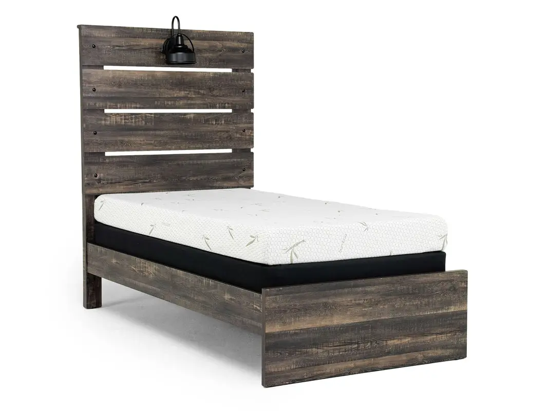 Dallas Panel Bed With Lights & Dresser & Mirror & Nightstand - Image 9
