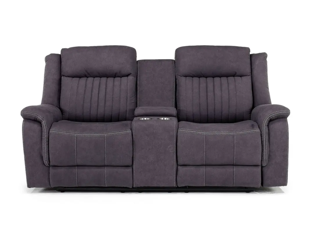 Diamond Reclining Console Loveseat - Image 3