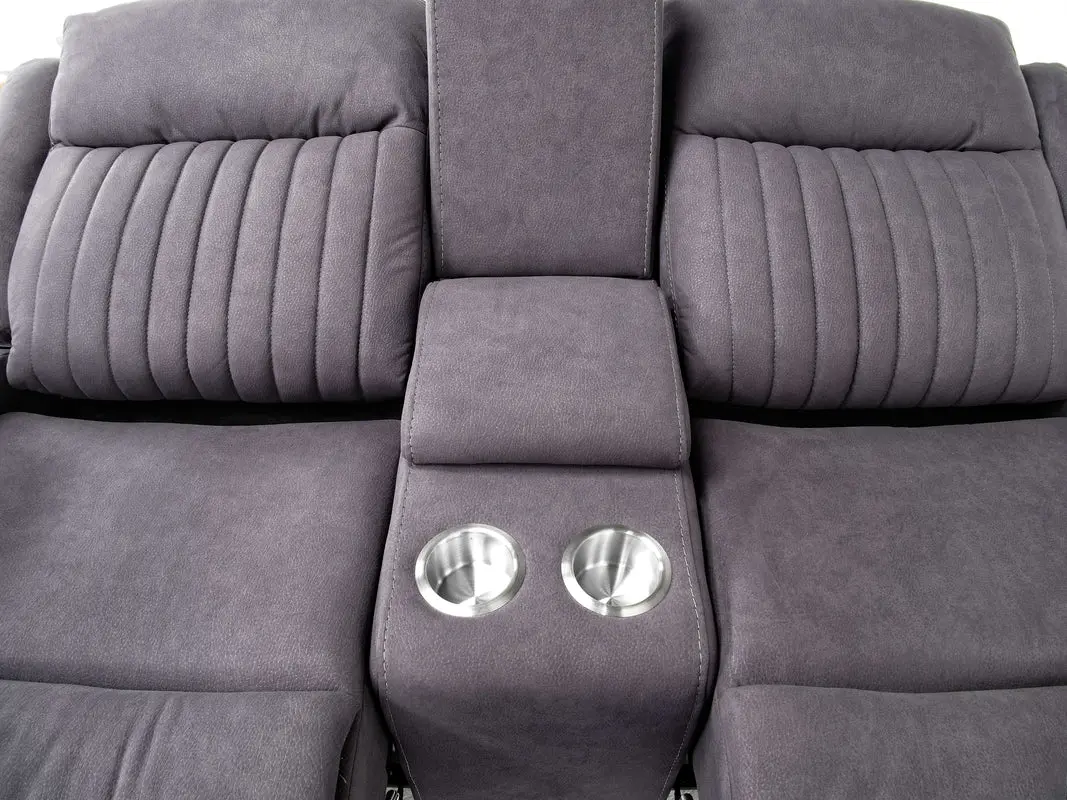 Diamond Reclining Console Loveseat - Image 6