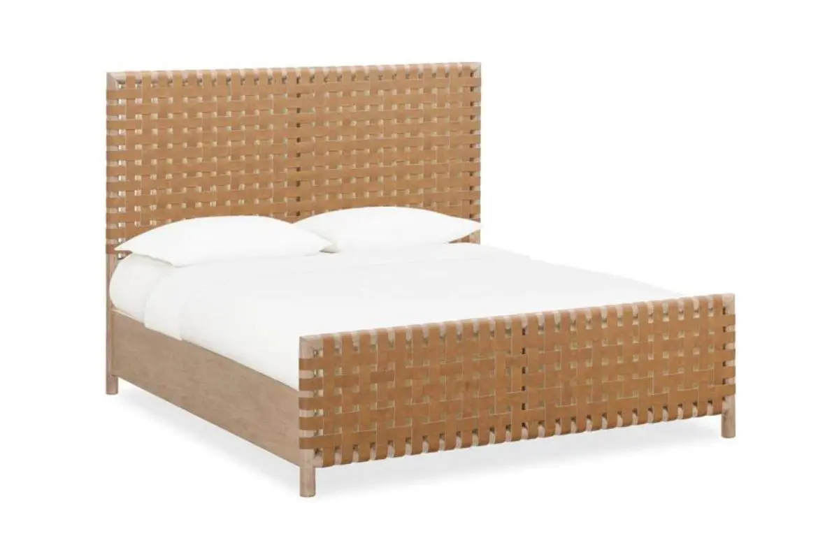 Dorsey Woven Panel Bed & Dresser & Mirror & Nightstand - Image 4