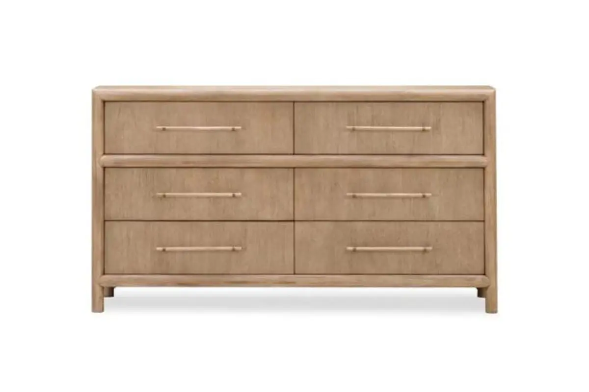 Dorsey Woven Panel Bed & Dresser & Mirror & Nightstand - Image 7