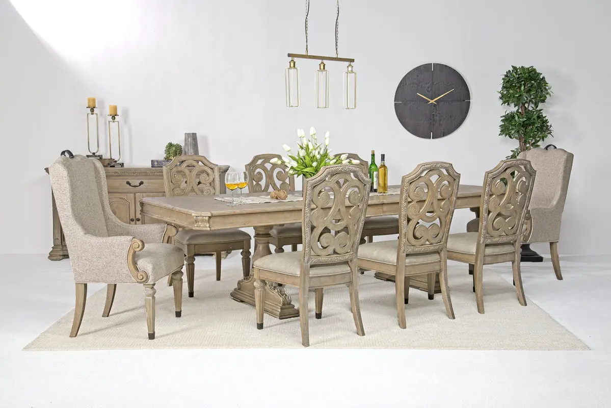 Durango Dining Table & 6 Chairs & 2 Arm Chairs
