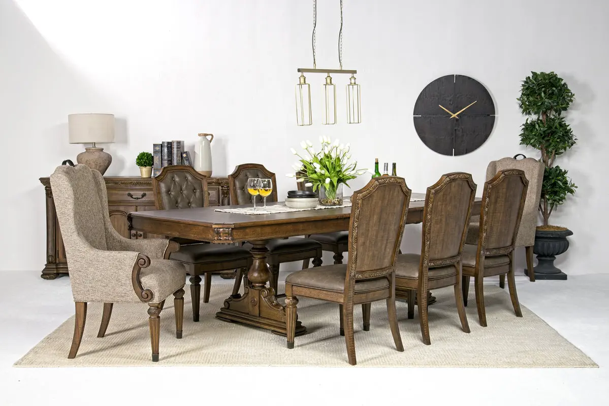 Durango Dining Table & 6 Chairs & 2 Arm Chairs - Image 4