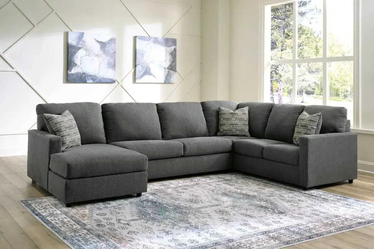 Edenfield Tux Loveseat Chaise Sectional - Image 4