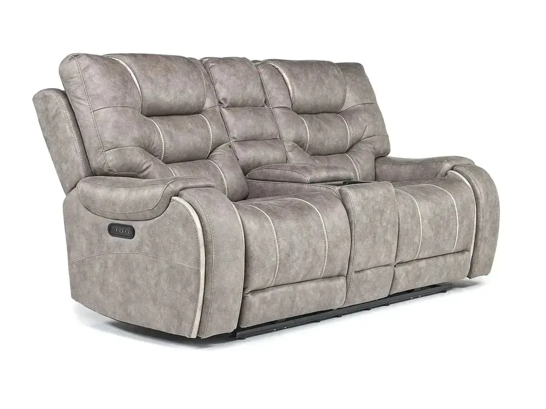 Estilo 2 Power Console Loveseat - Image 8