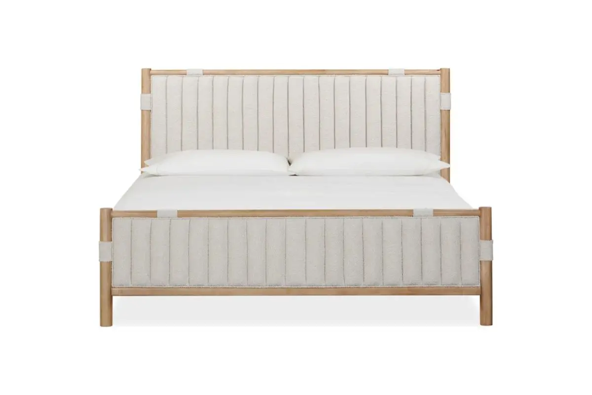 Furano Upholstered Bed & Dresser & Mirror & Nightstand - Image 30