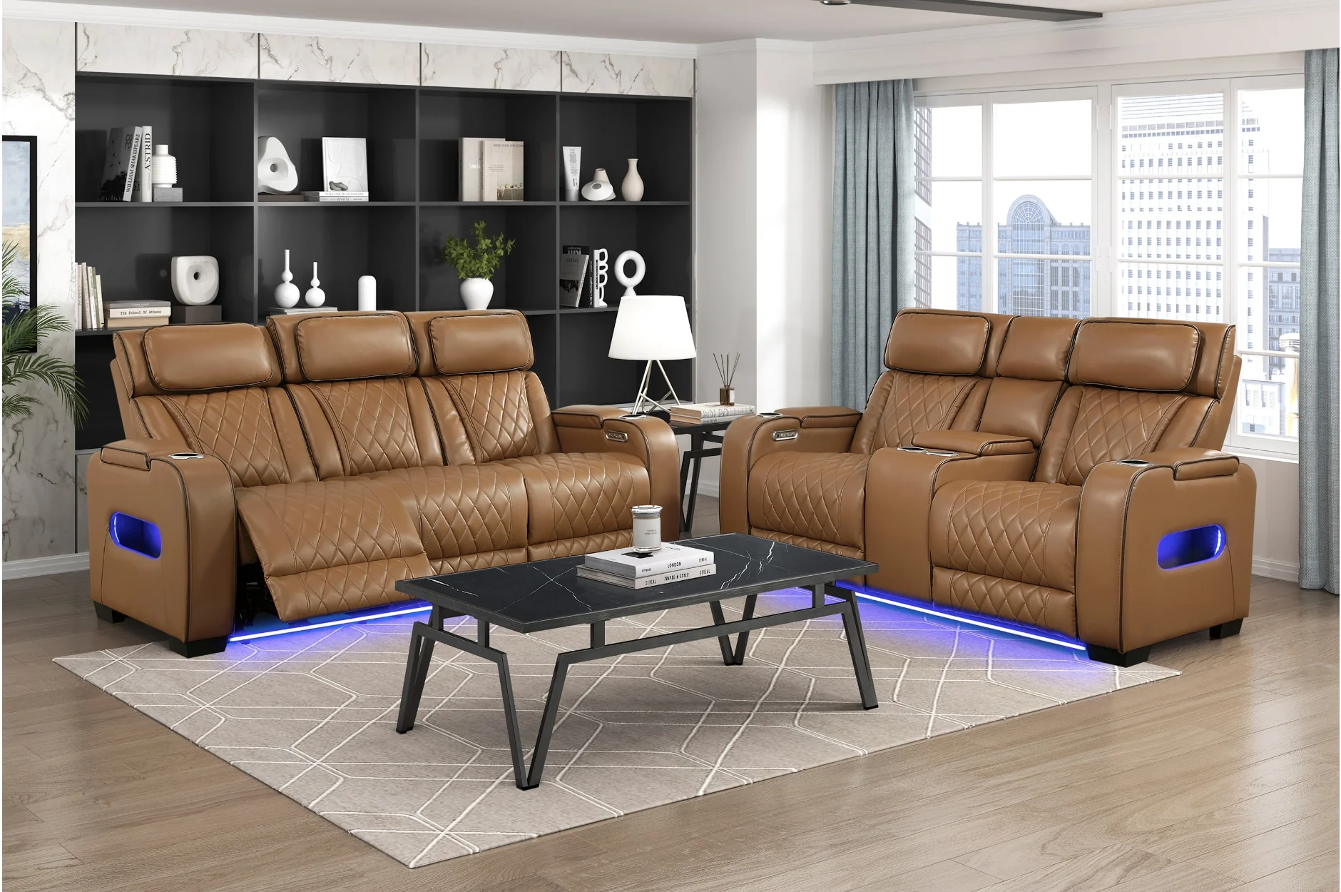 Gallington 2 Power Console Loveseat - Image 5