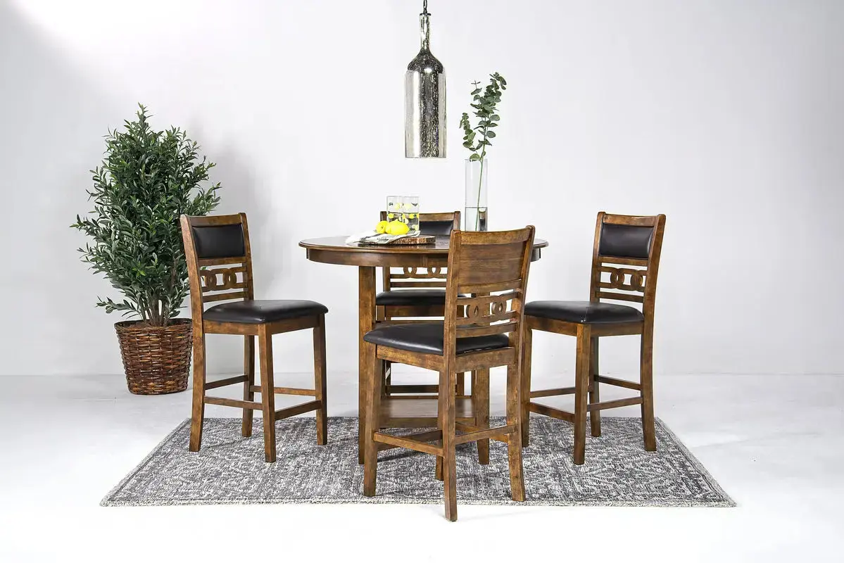 Gia Round Counter Height Dining Table & 4 Stools - Image 2