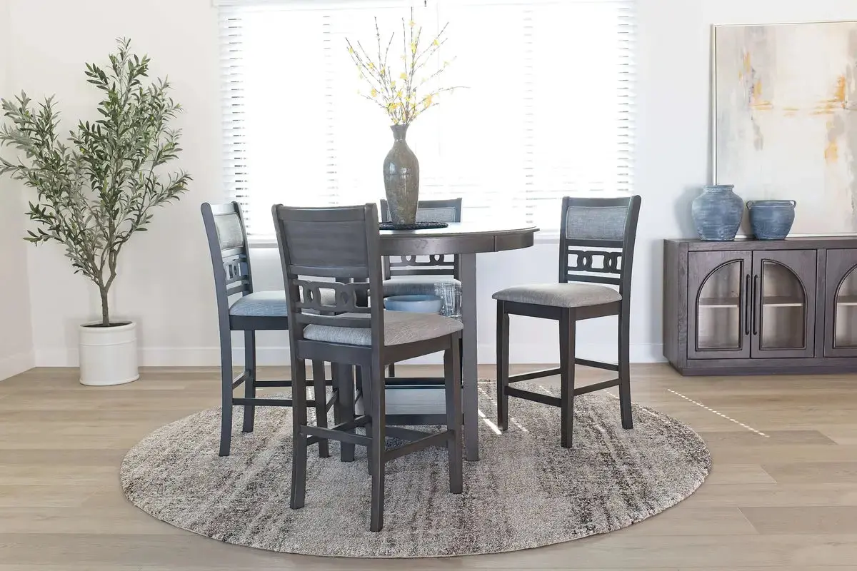 Gia Round Counter Height Dining Table & 4 Stools - Image 7
