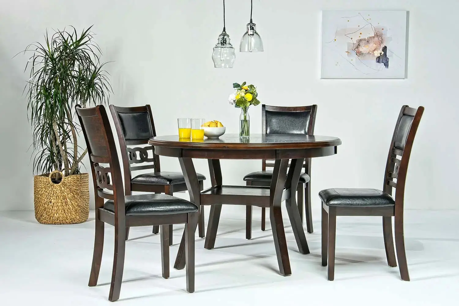 Gia Round Dining Table & 4 Chairs - Image 2