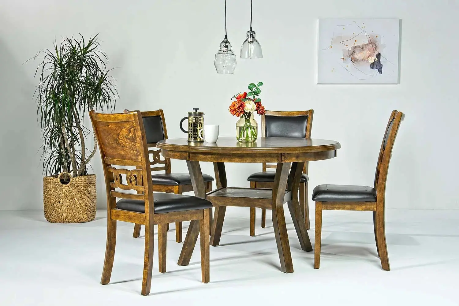 Gia Round Dining Table & 4 Chairs - Image 3