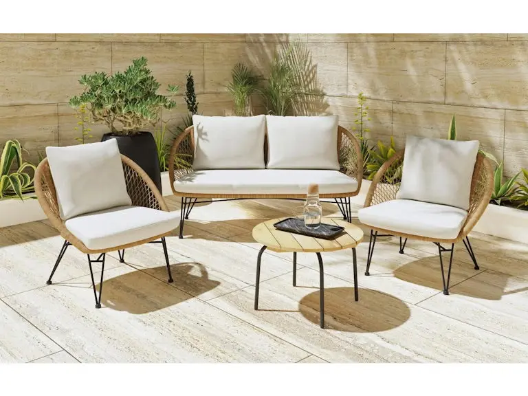 Grace Outdoor 4 Piece Patio Set