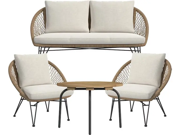 Grace Outdoor 4 Piece Patio Set - Image 2