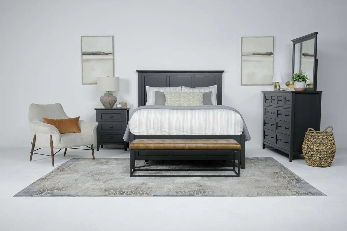 Grace Panel Bed & Dresser & Mirror - Image 13