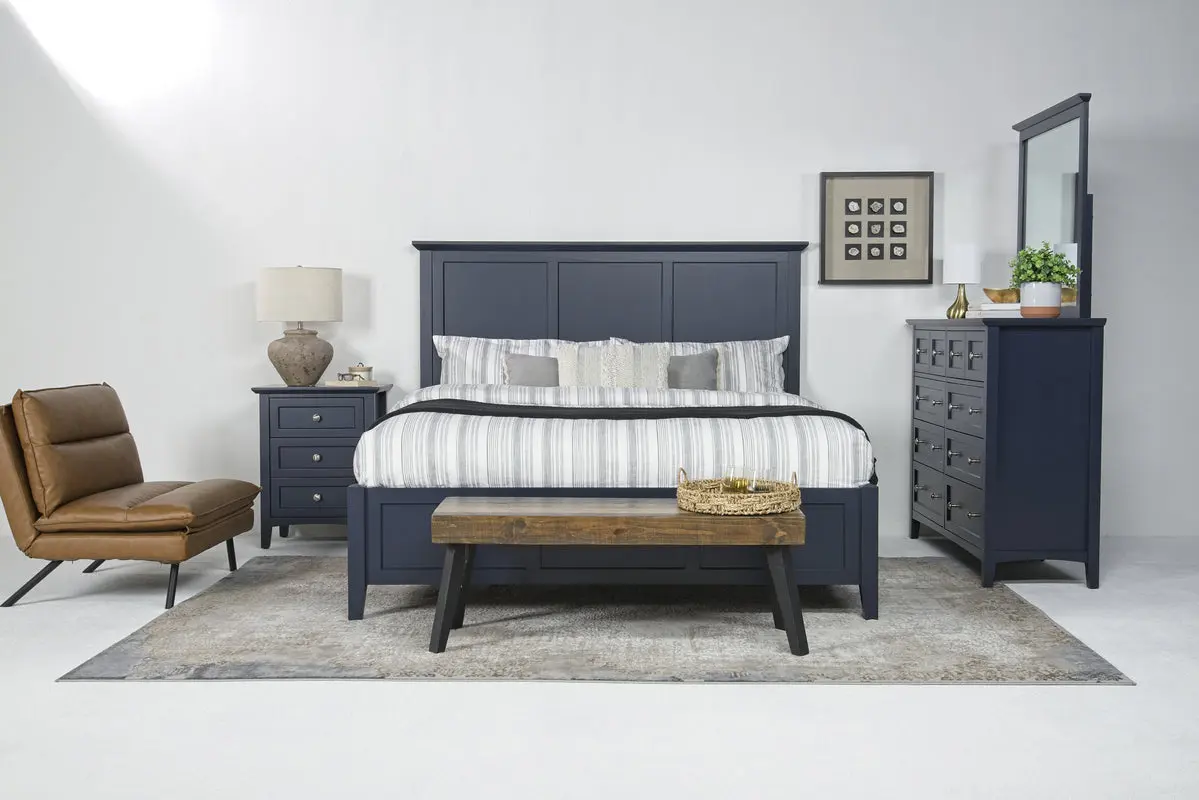 Grace Panel Bed & Dresser & Mirror - Image 6