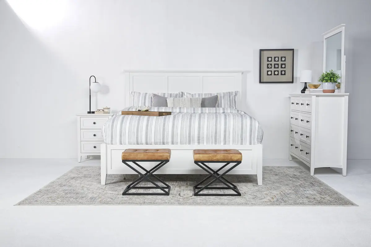 Grace Panel Bed & Dresser & Mirror & Nightstand - Image 3