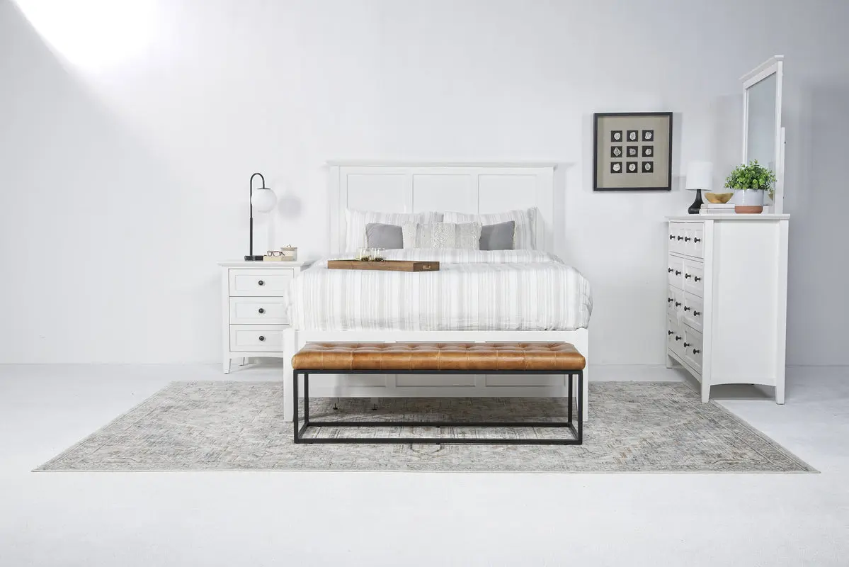 Grace Panel Bed & Dresser & Mirror & Nightstand - Image 4