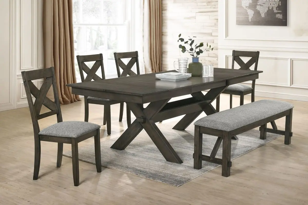 Gulliver Dining Table & 4 Chairs & Bench