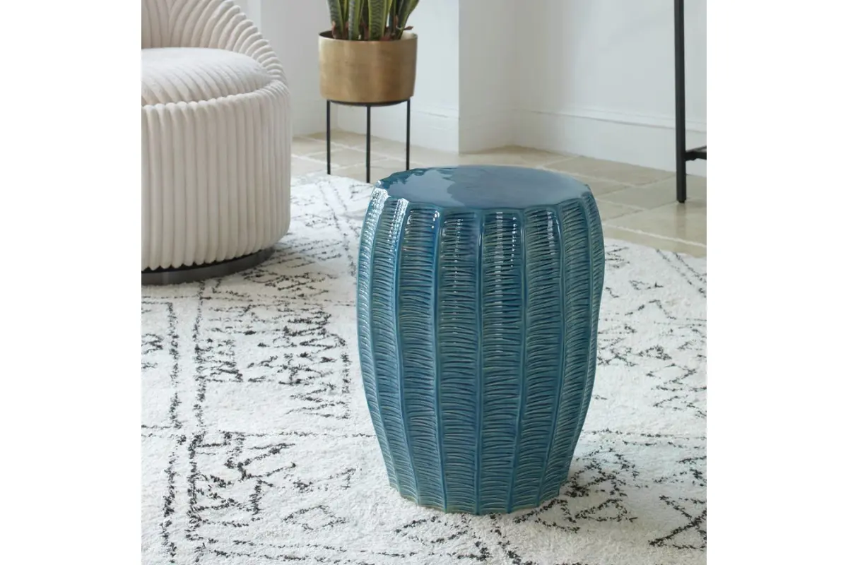 Harbor Blue Outdoor Stool - Image 2