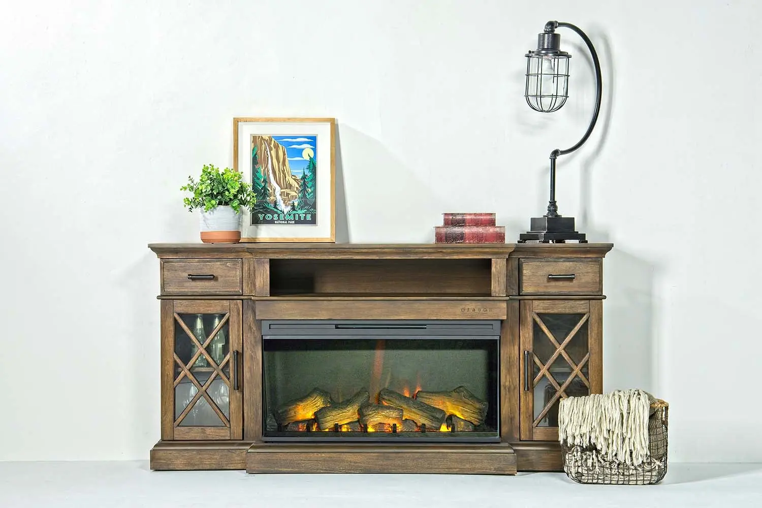 Harbor Fireplace Console