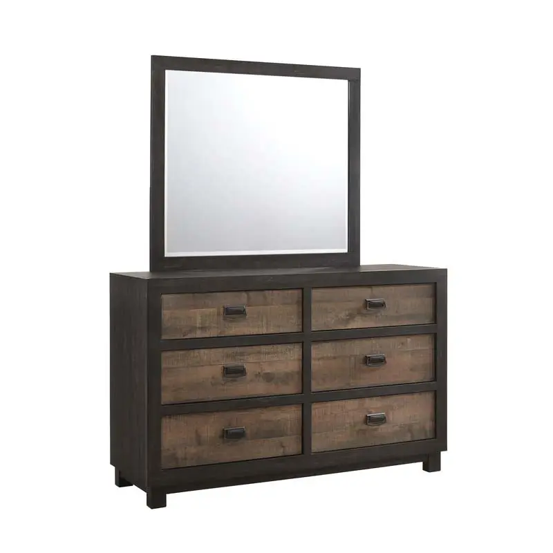 Harlington Panel Bed & Dresser & Mirror - Image 10