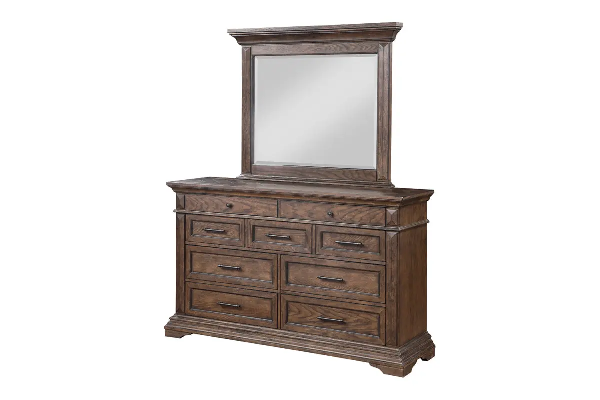 Jolie Vue Panel Bed & Dresser & Mirror - Image 12