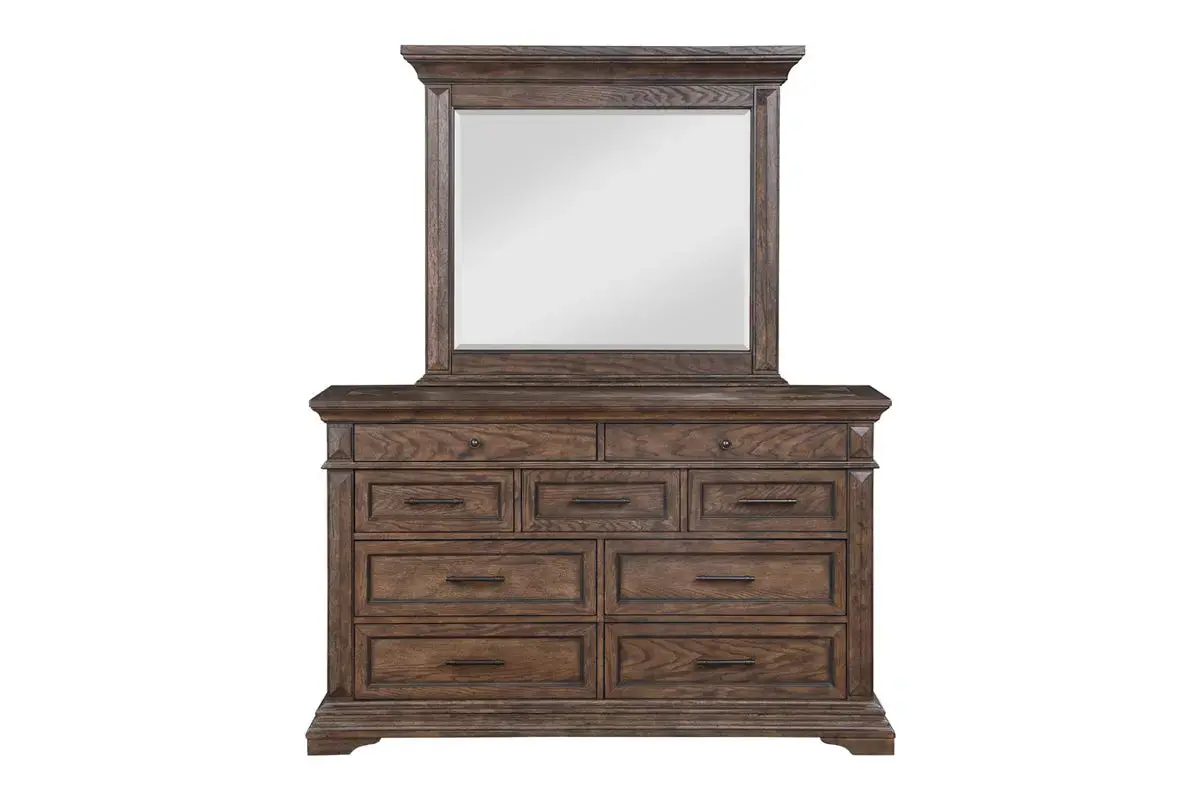 Jolie Vue Panel Bed & Dresser & Mirror - Image 15