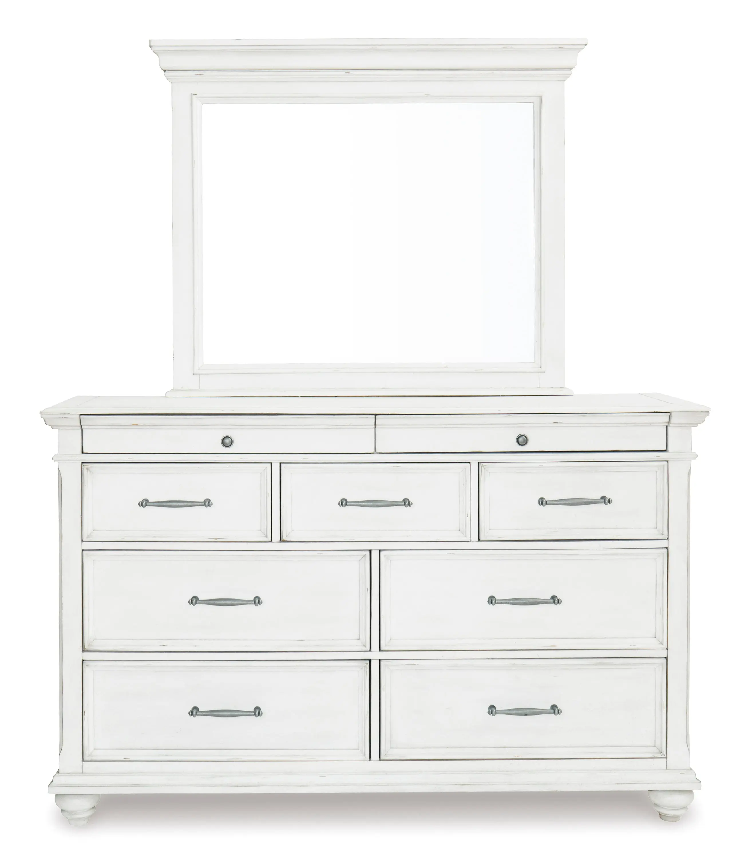 Kanwyn Upholstered Panel Bed & Dresser & Mirror & Nightstand - Image 21