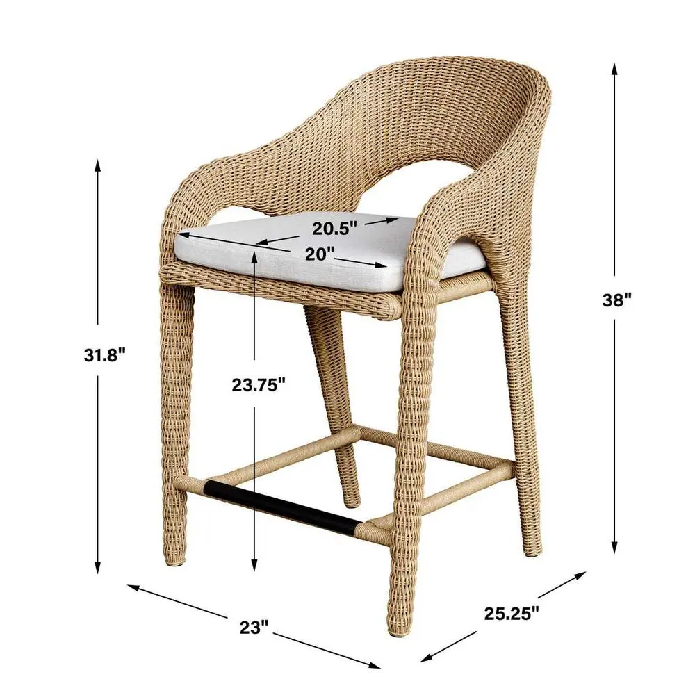 Kavali Outdoor Counter Height Stool - Image 18