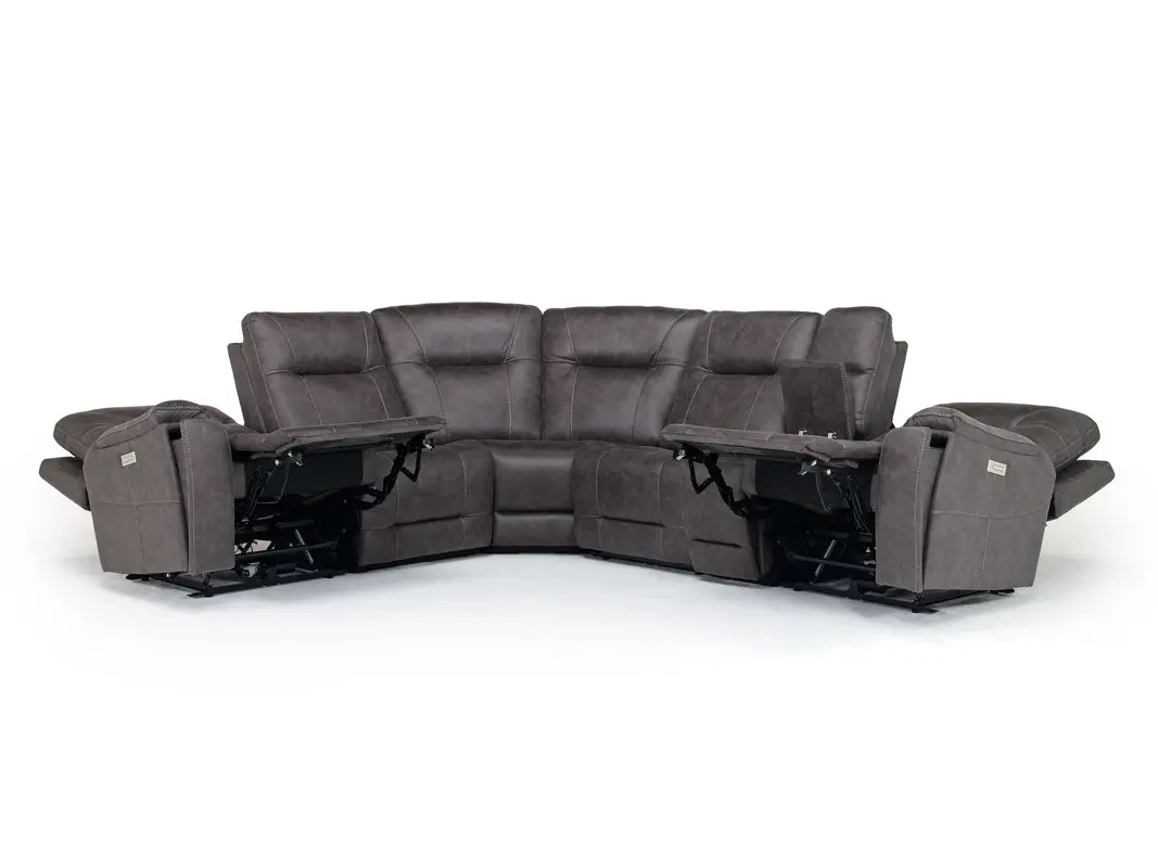 Kingston 6 Piece 3 Power Sectional - Image 4