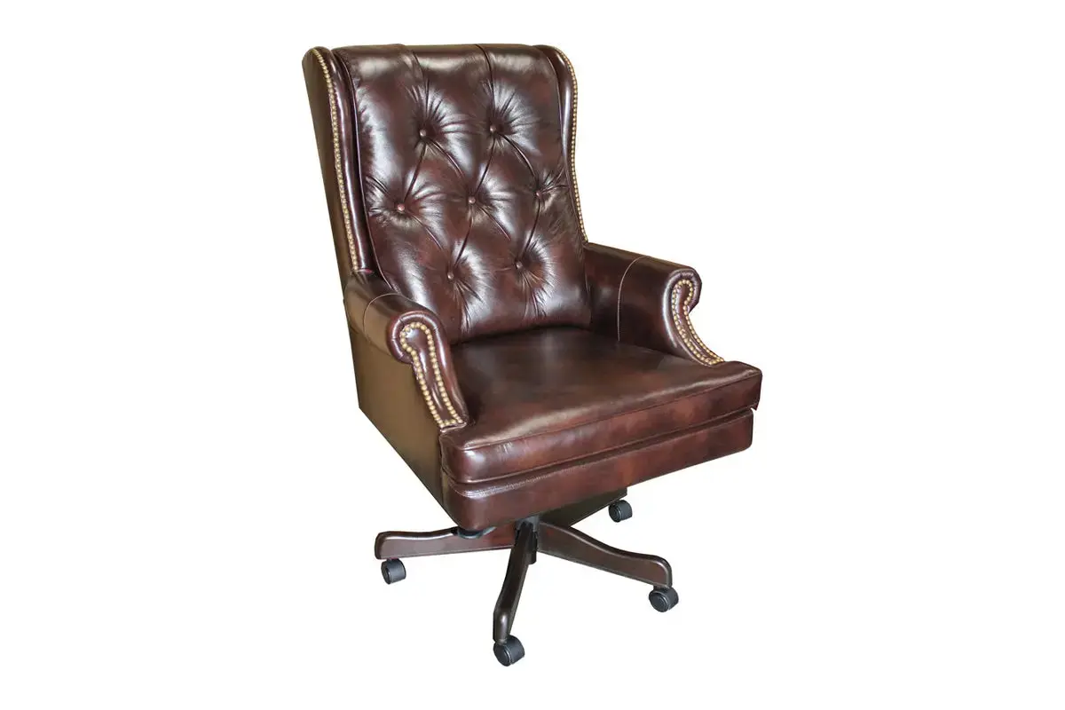 Leather Office Desk Chair - Image 4