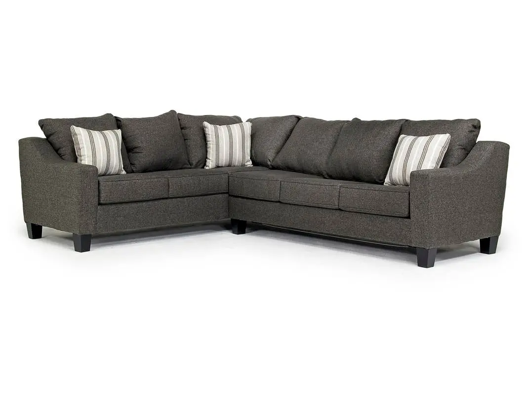 Lucy Queen Sleeper Tux Sectional With Mattress - Image 2