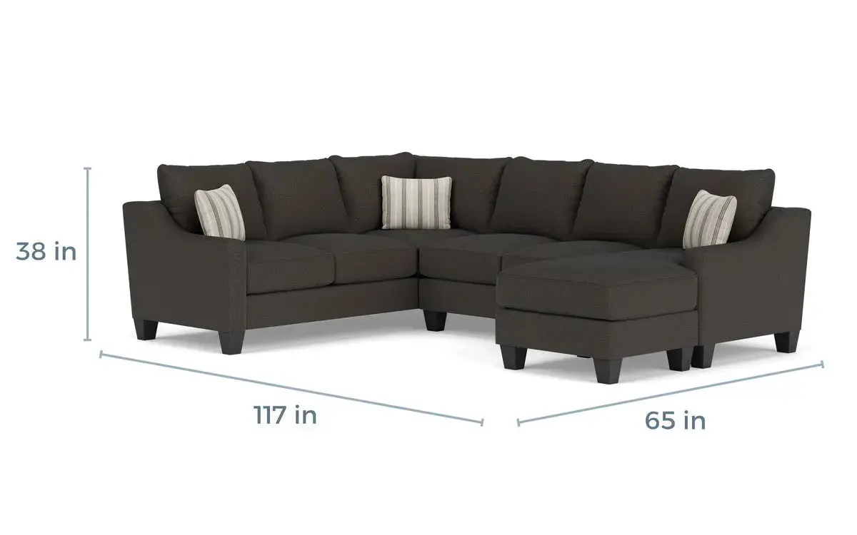 Lucy Tux Sofa Chaise Sectional - Image 20