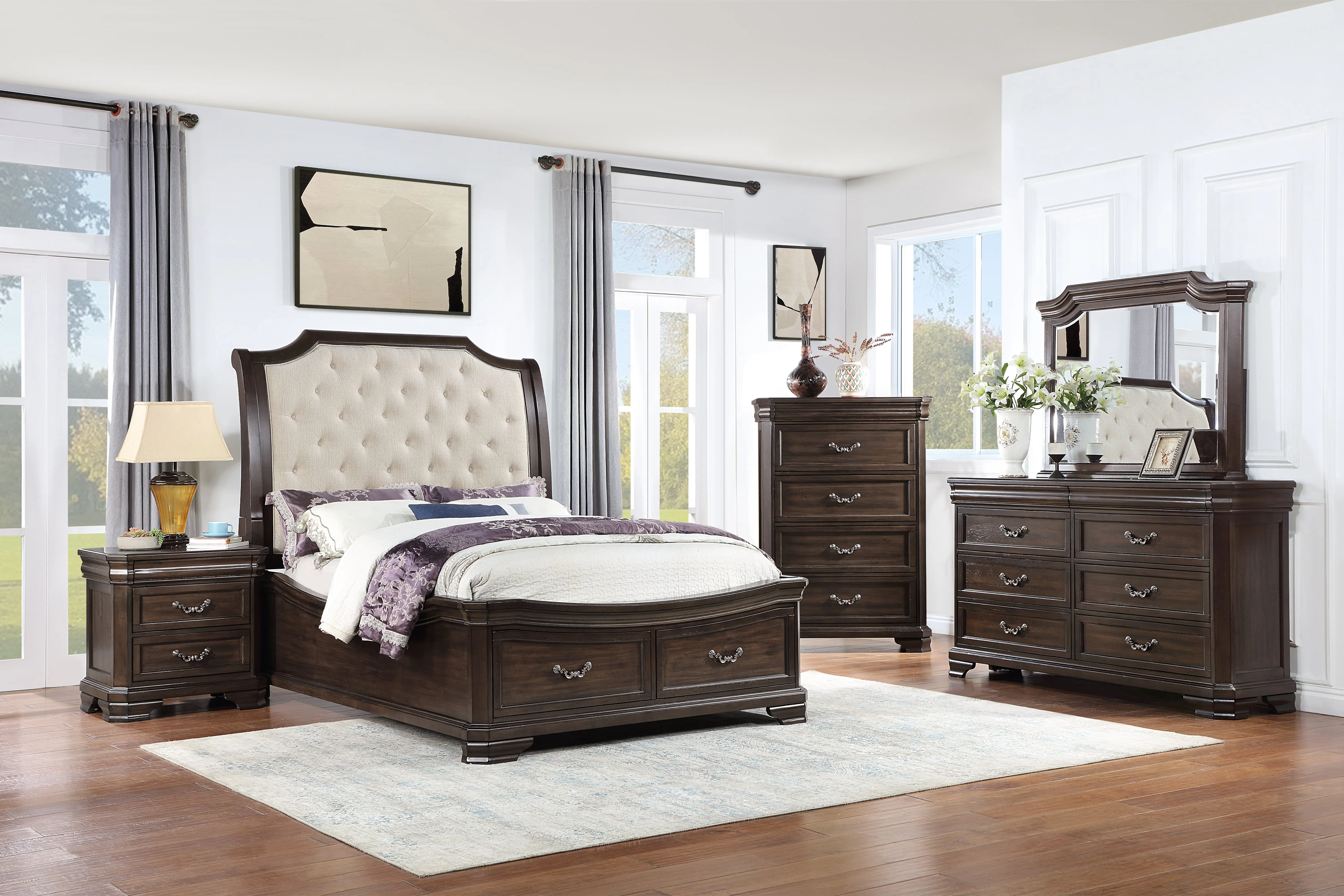 Lyndhurst Sleigh Bed With Storage - Image 44