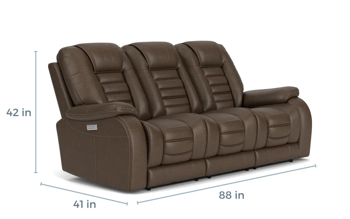 Malibu 3 Power Sofa & Console Loveseat - Image 3