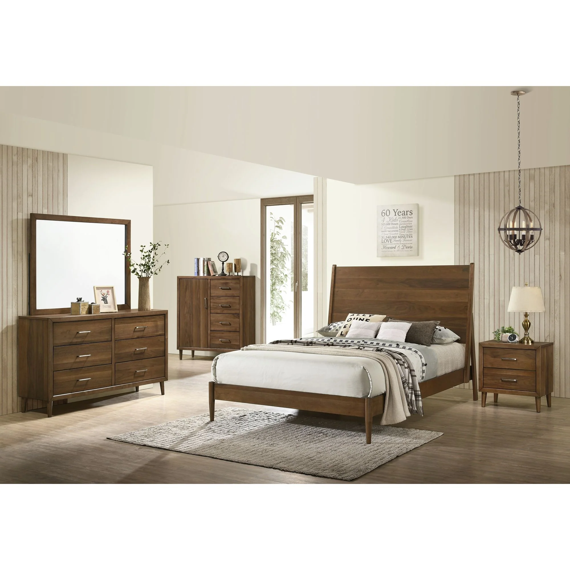 Malibu Panel Bed & Dresser & Mirror & Nightstand - Image 2