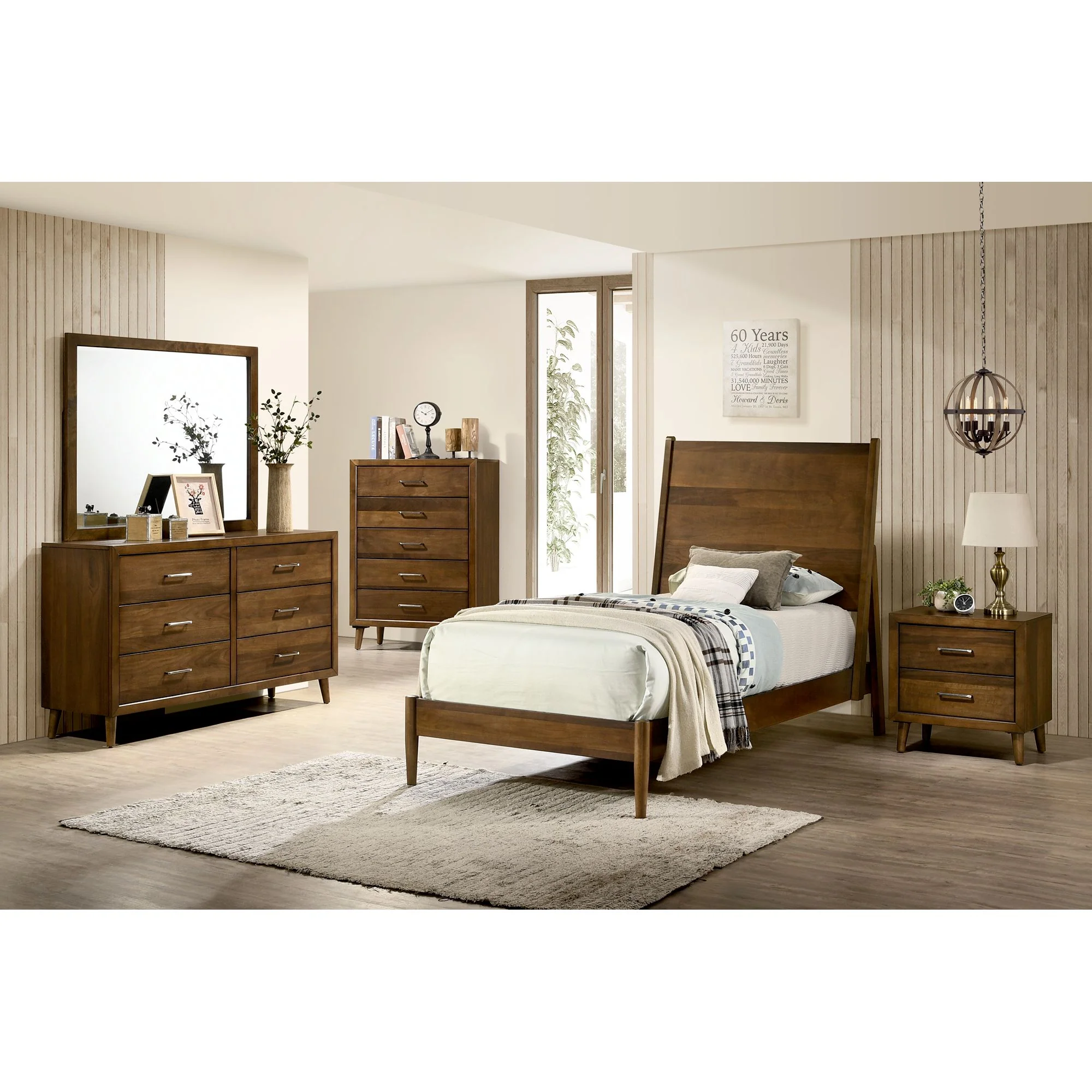 Malibu Panel Bed & Dresser & Mirror & Nightstand - Image 3