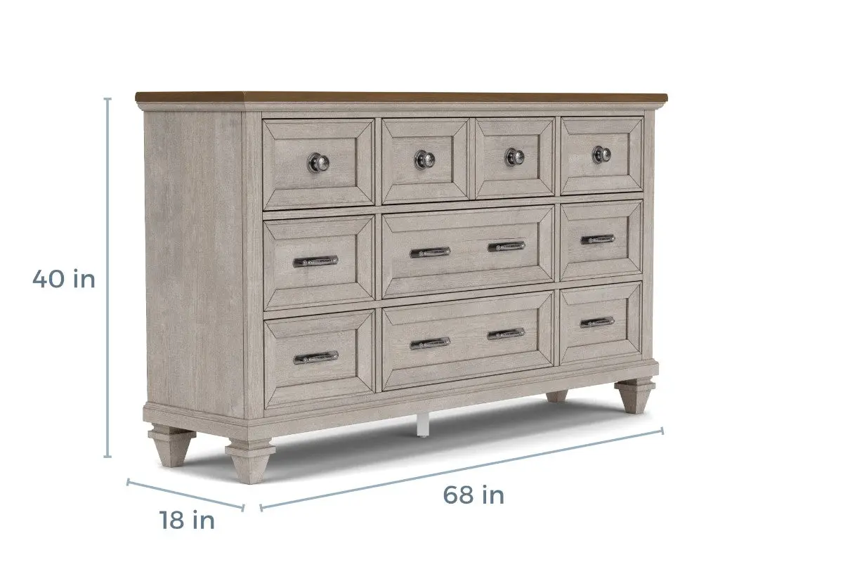 Mariana Panel Bed & Dresser & Mirror & Nightstand - Image 46