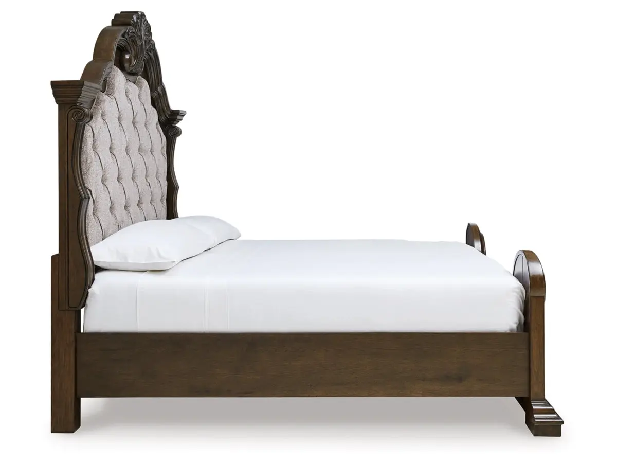 Maylee Upholstered Panel Bed - Image 12