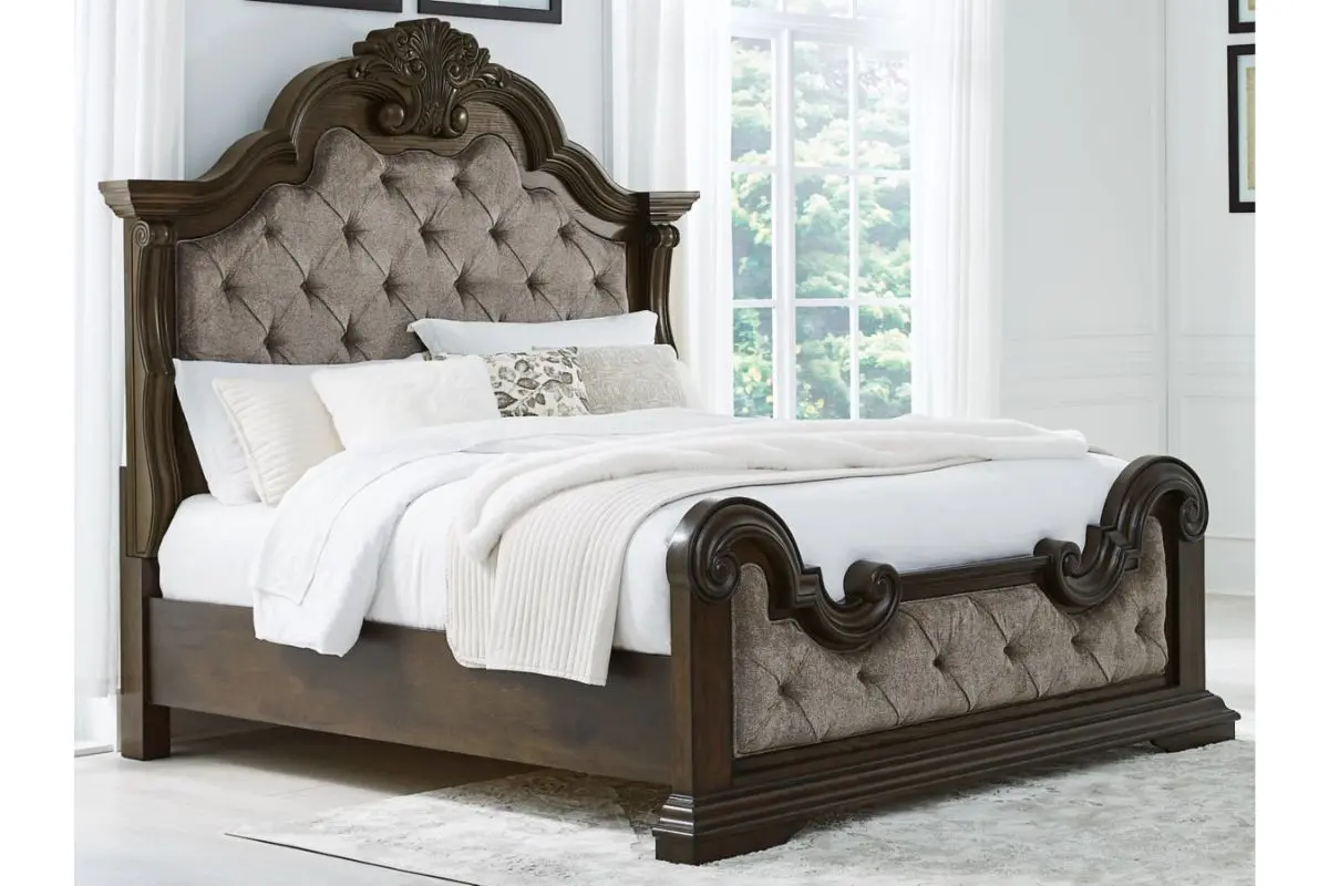 Maylee Upholstered Panel Bed - Image 27