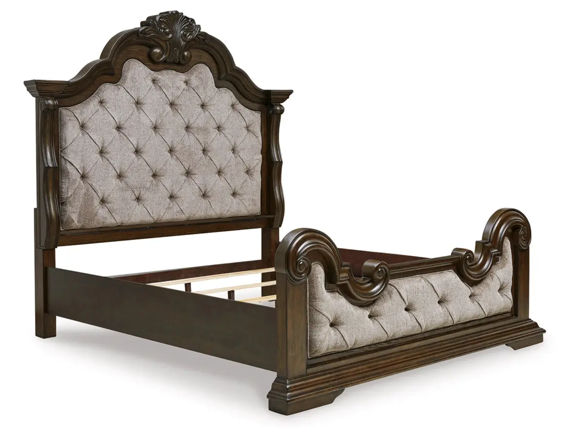 Maylee Upholstered Panel Bed - Image 8