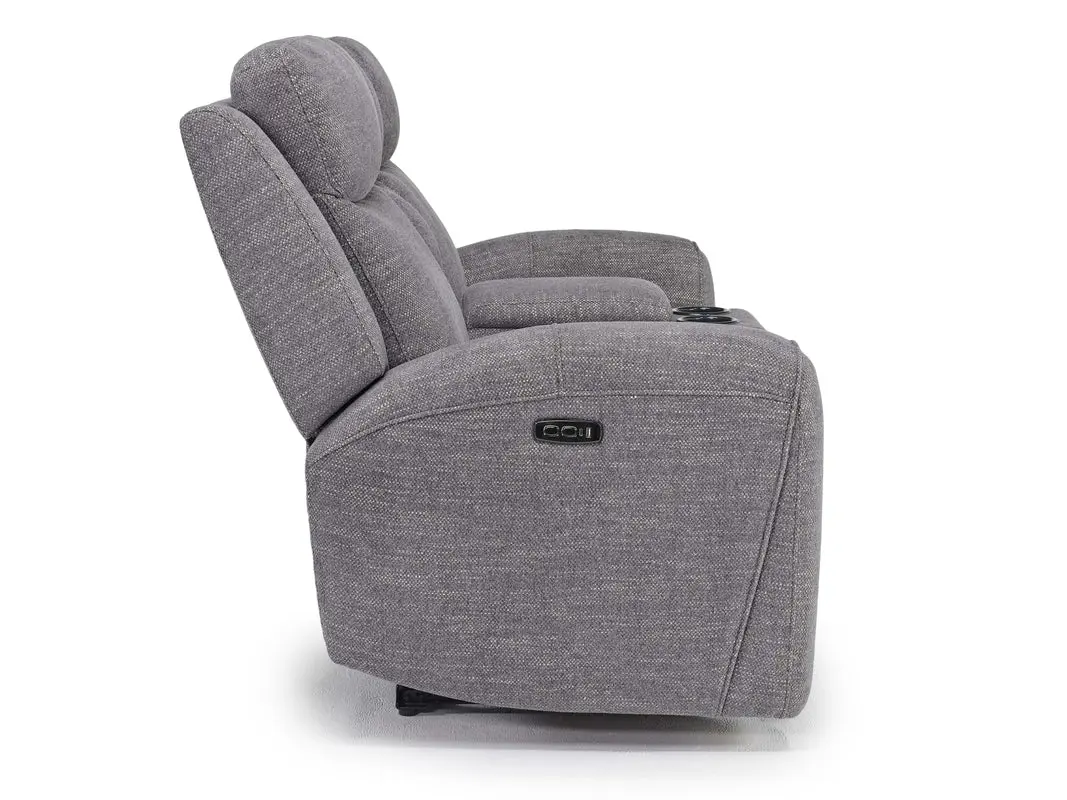Mia 2 Power Console Loveseat - Image 7