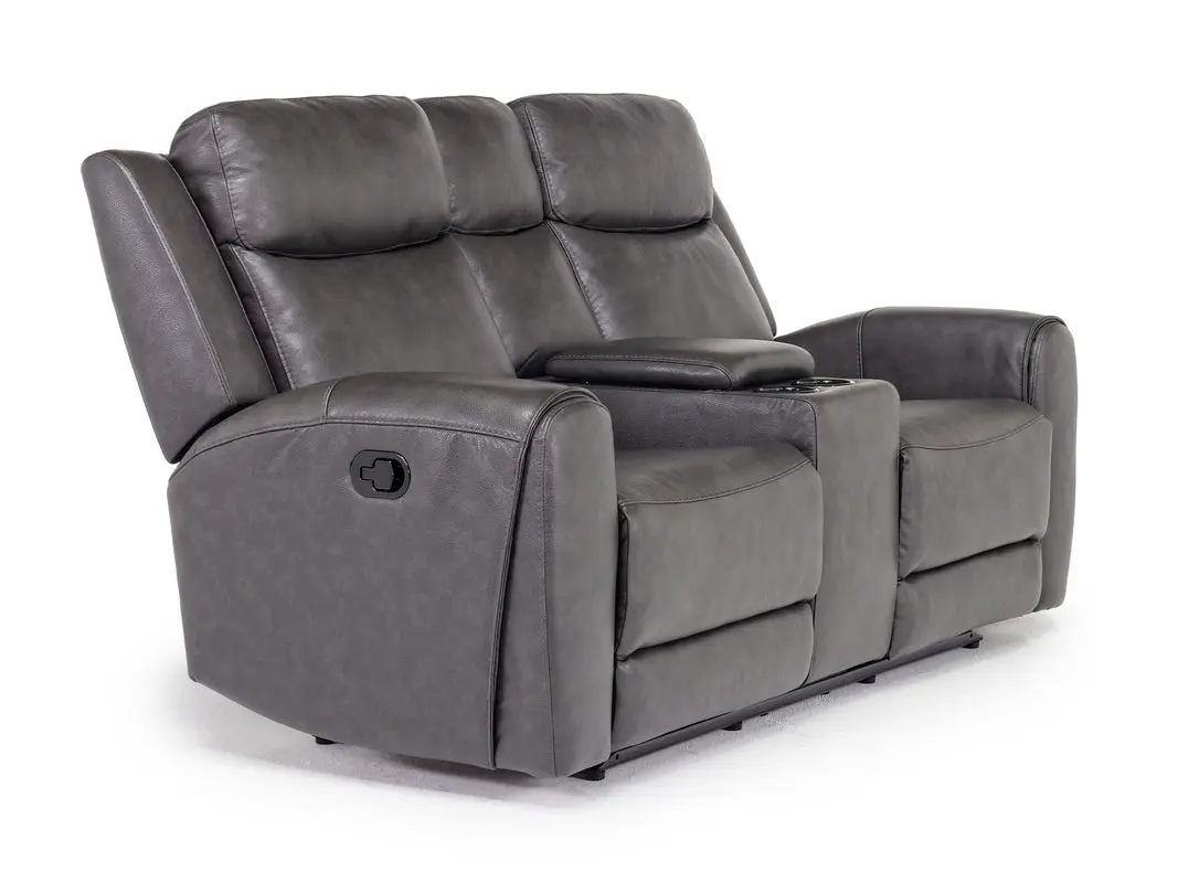 Mia Reclining Console Loveseat - Image 2