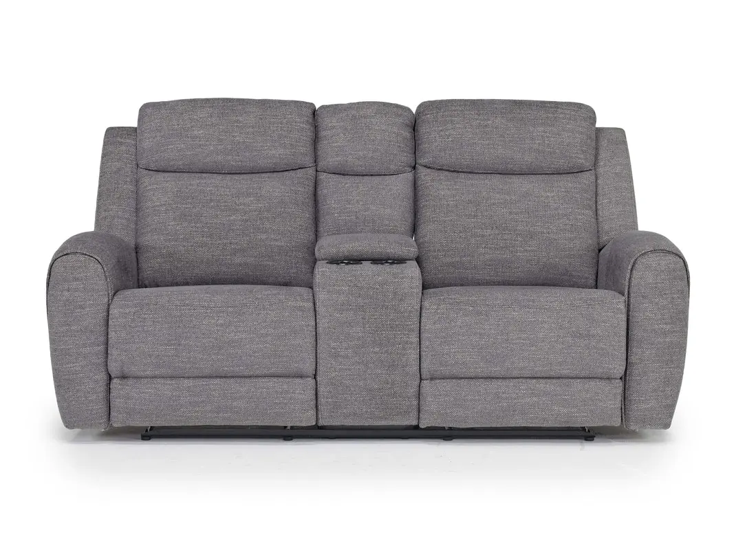 Mia Reclining Console Loveseat - Image 5