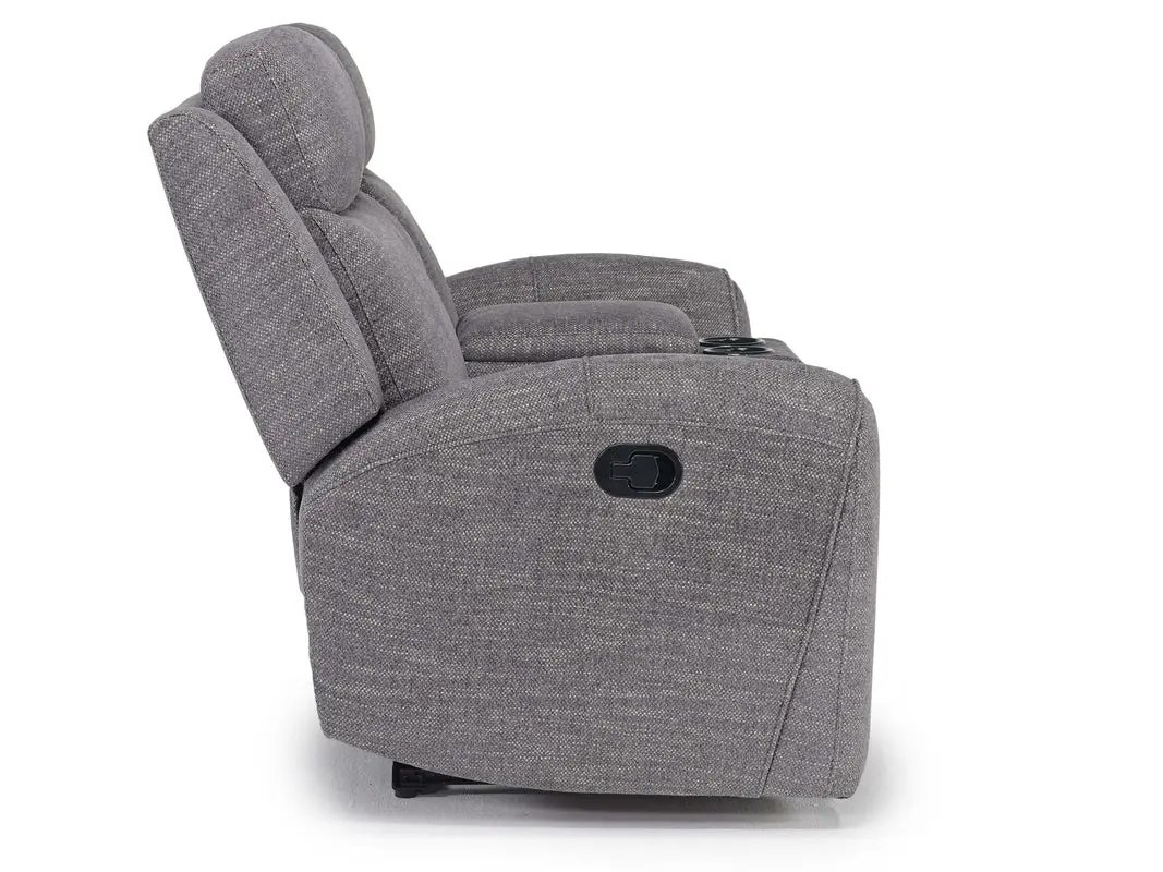 Mia Reclining Console Loveseat - Image 7
