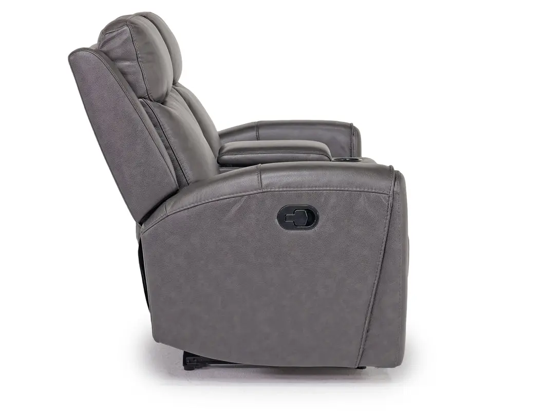 Mia Reclining Console Loveseat - Image 8