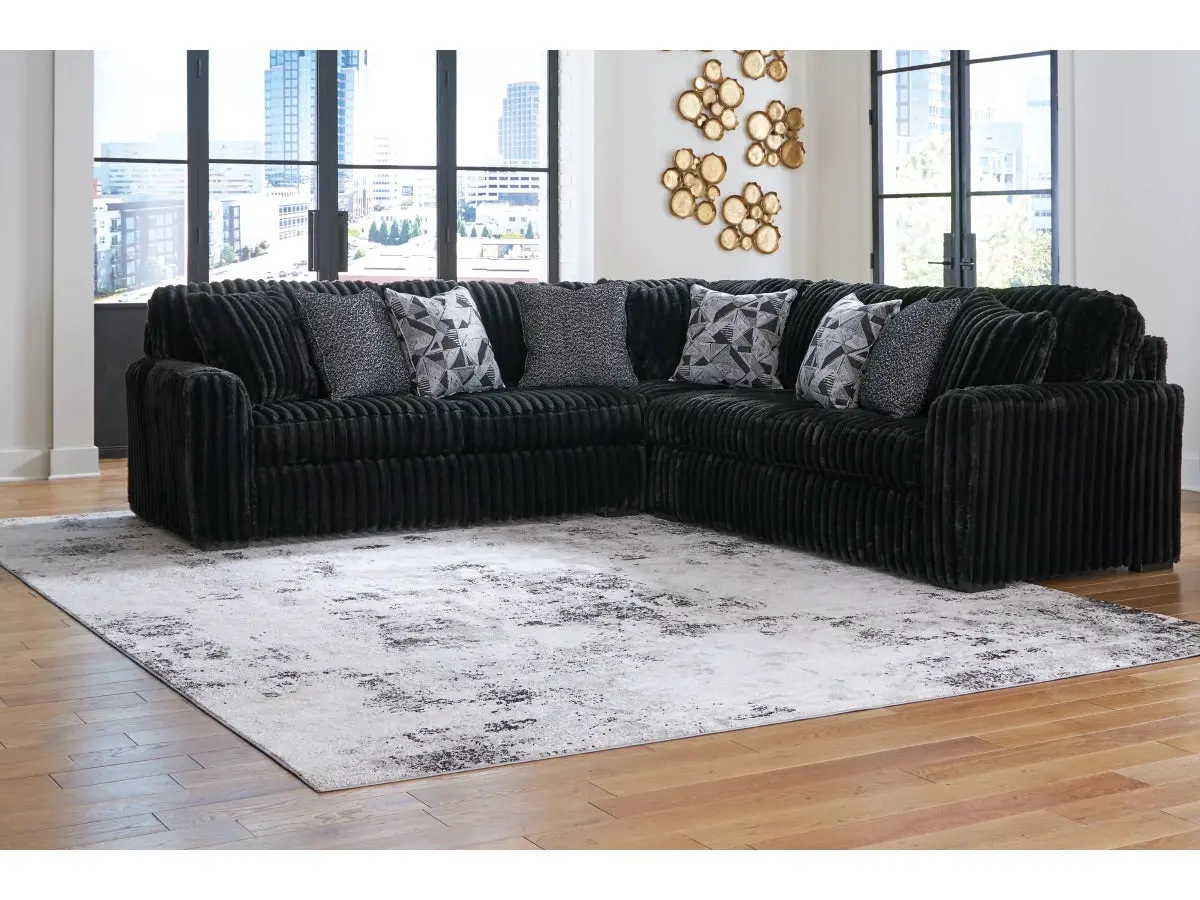 Midnight Madness 3 Piece Sectional - Image 5
